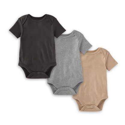 Baby Boys Burt's Bees Solid Onesie Trio