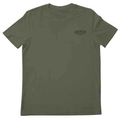 American Cattle Co Olive Cactus Tee