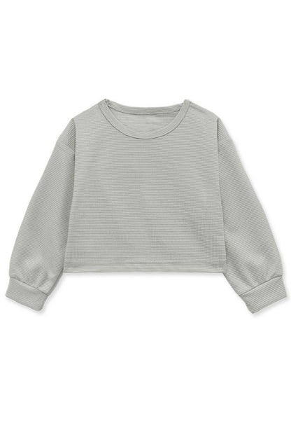 Girls Talia Boxy Crop Longsleeve Top