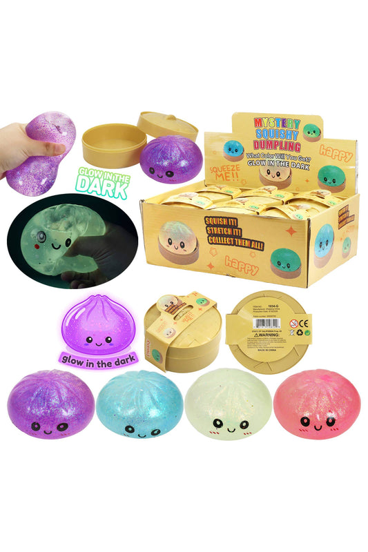 Mystery Glow Glitter Dumpling Squishy