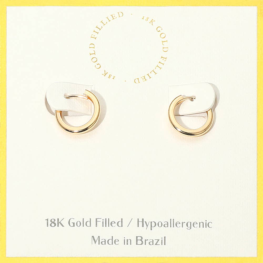 Rosalind 18K Gold Filled Mini Huggie Hoops
