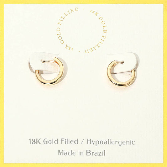 Rosalind 18K Gold Filled Mini Huggie Hoops