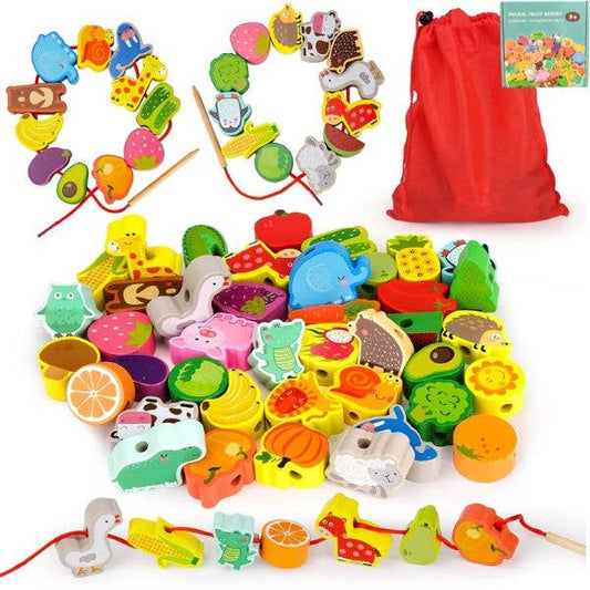 Toddler Animal/Fruit Bead Kit