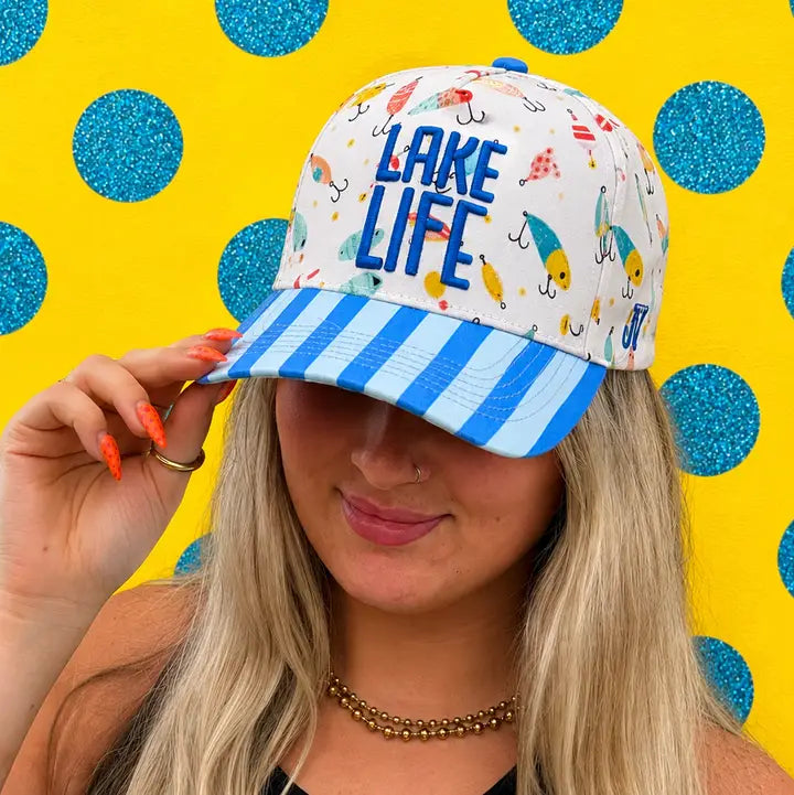 Lake Life Puff Embroidered Hat