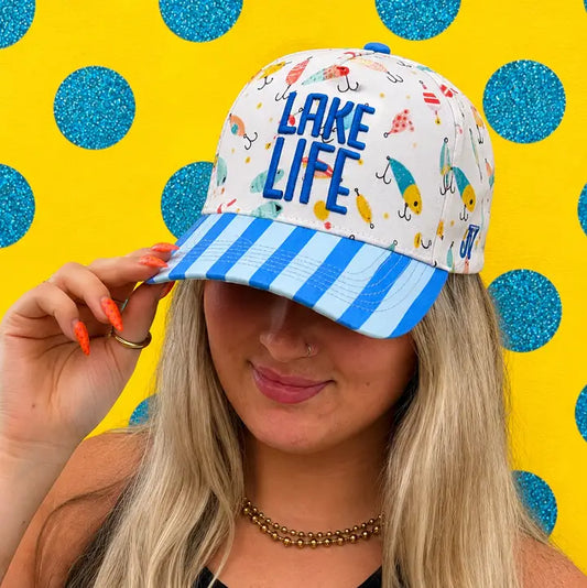 Lake Life Puff Embroidered Hat