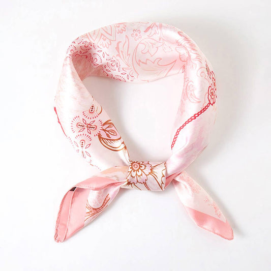 Cameron Patchwork Floral Satin Scarf