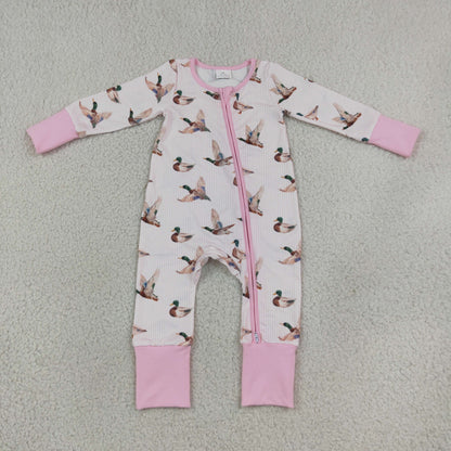 Baby Girls Pink Mallard Sleeper