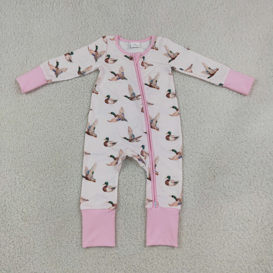 Baby Girls Pink Mallard Sleeper