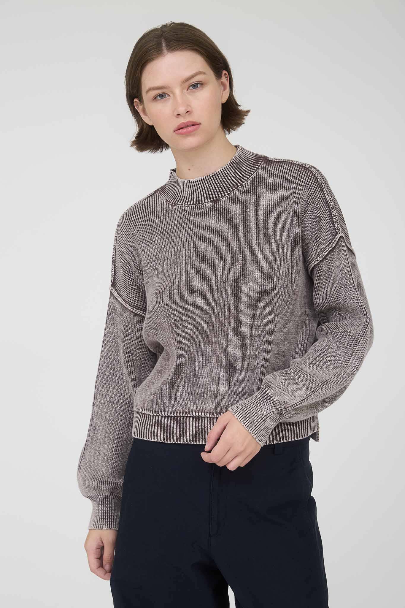 Celia Contrast Mineral Knit Sweater