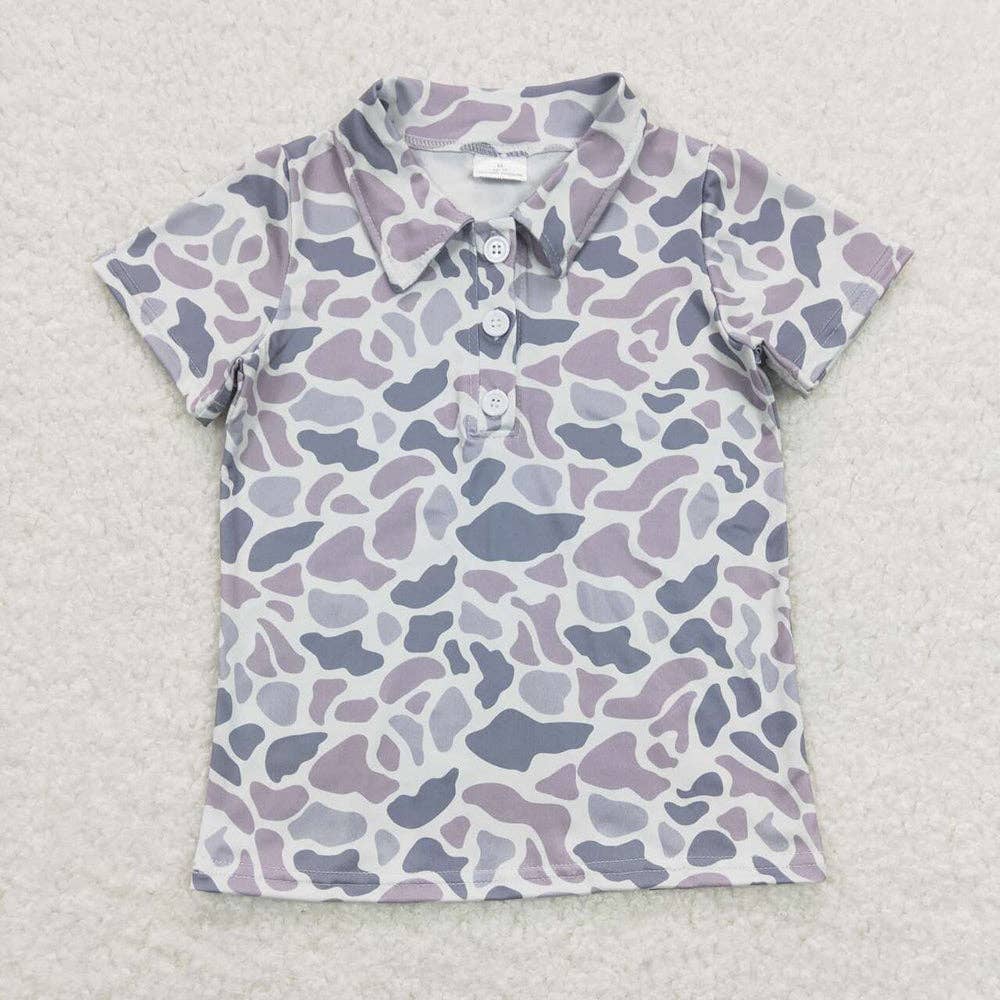 Boys Duck Camo Buttondown Shirt
