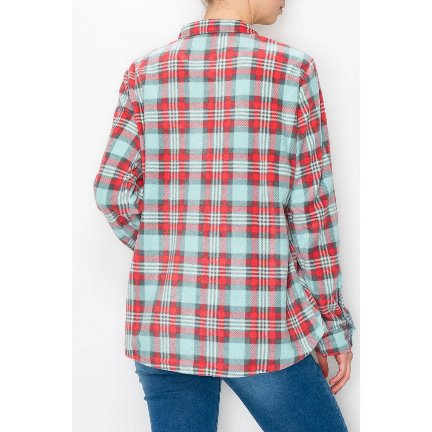 Fleece Plaid Buttondown