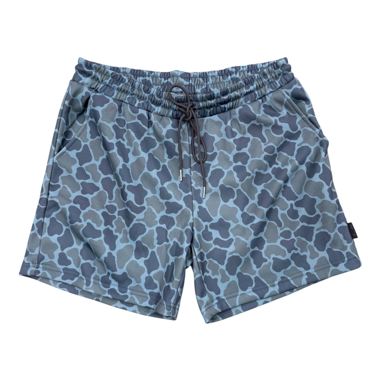 Mens Honey Hole Frog Skin Camo Fleece Drawstring Shorts