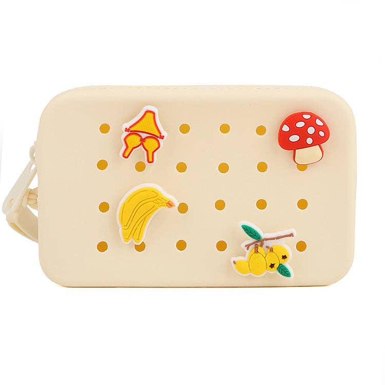 Silicone Croc Charm Pouch