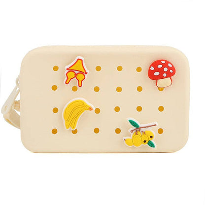Silicone Croc Charm Pouch