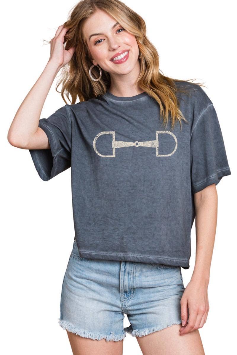 Horse Bit Mineral Washed Tee