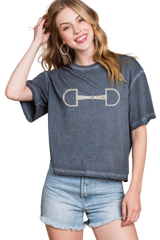 Horse Bit Mineral Washed Tee