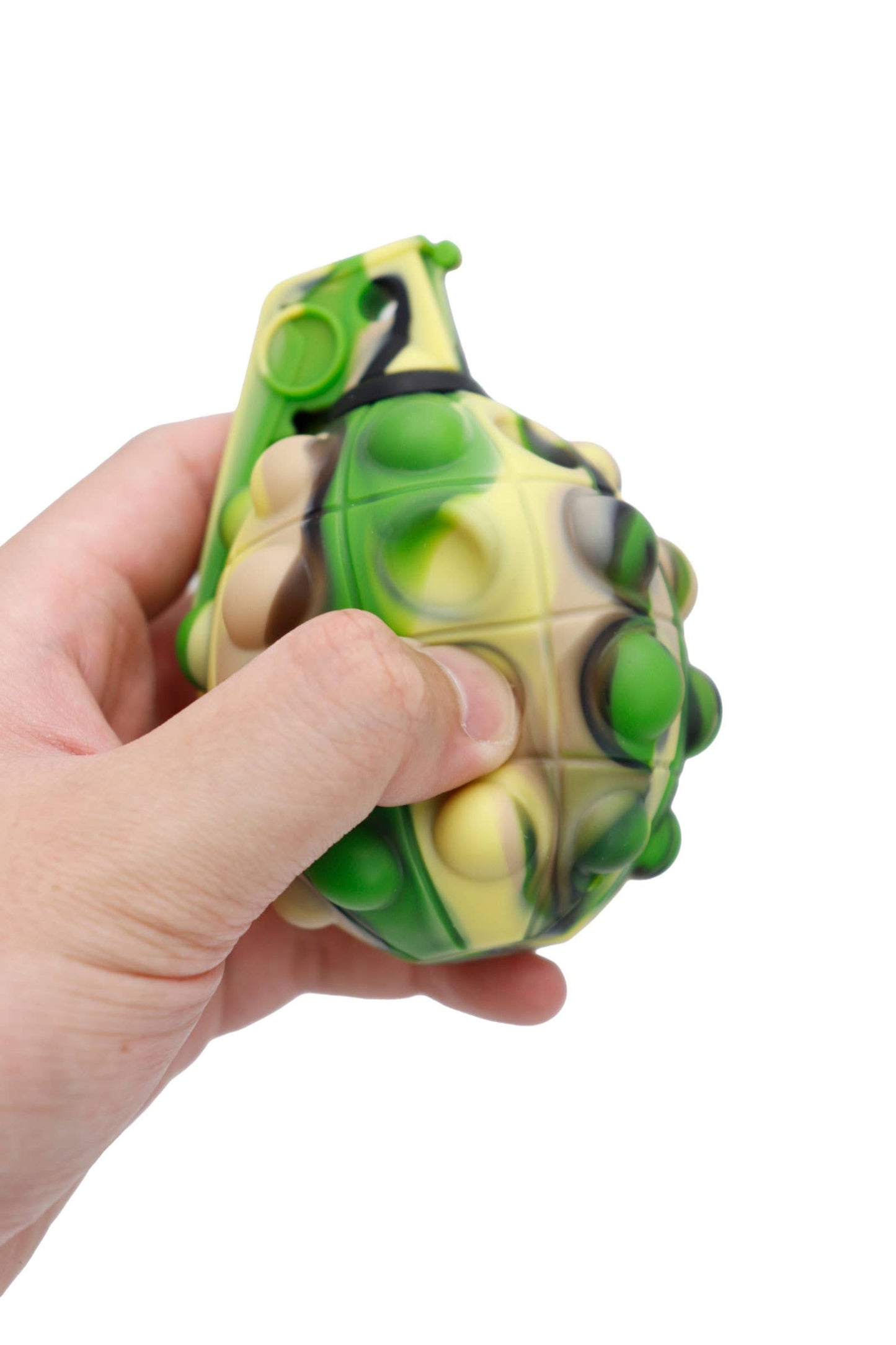 Squishy Grenade Camouflage Pop-It Toy