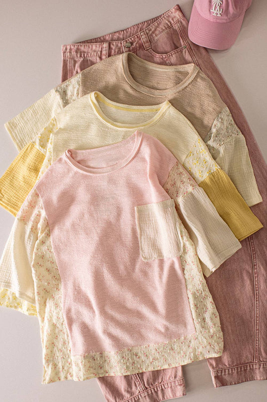 Jenny Floral Patchwork Boxy Tee