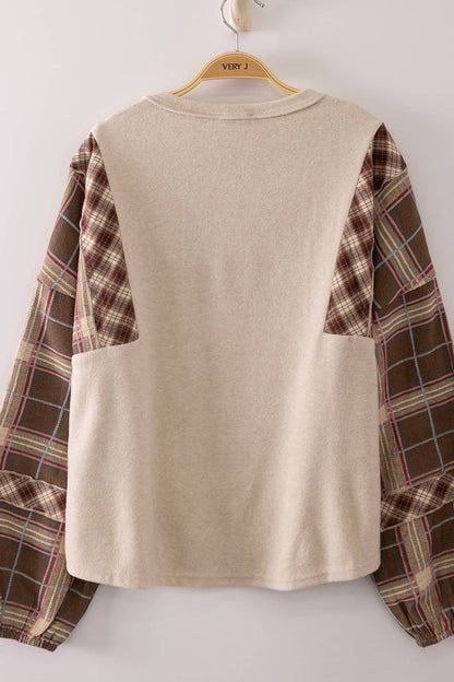 Serenity Mixed Plaid Top