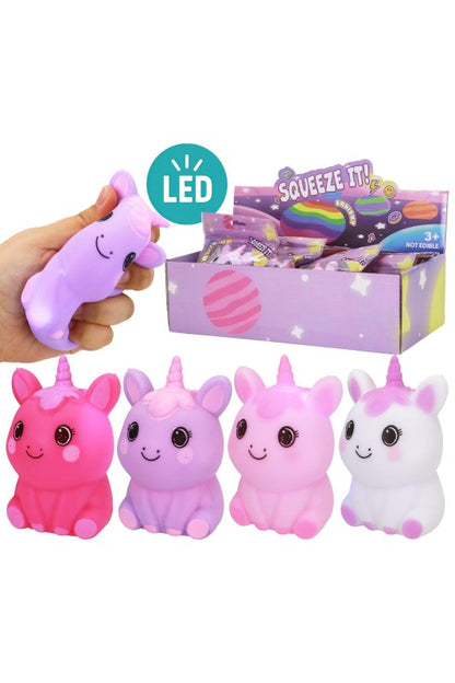 Squishy Light Up Unicorn Toy