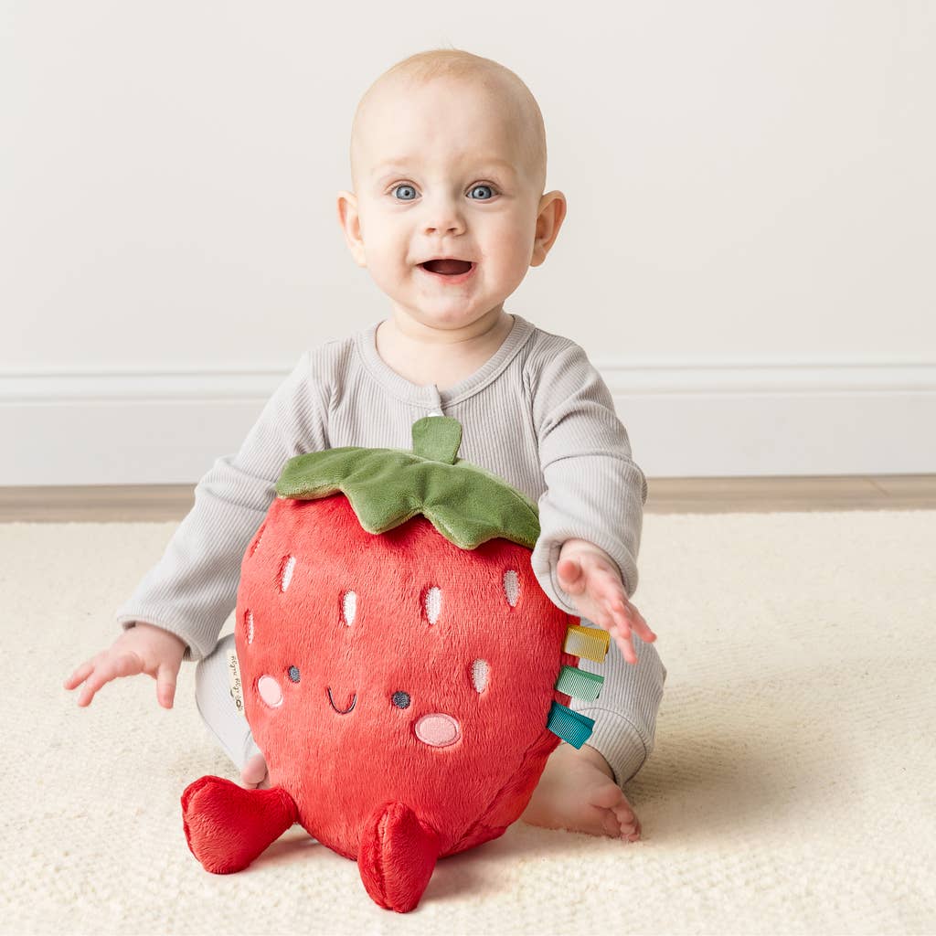 Itzy Ritzy Sweetie Snuggles™ Plush: Strawberry