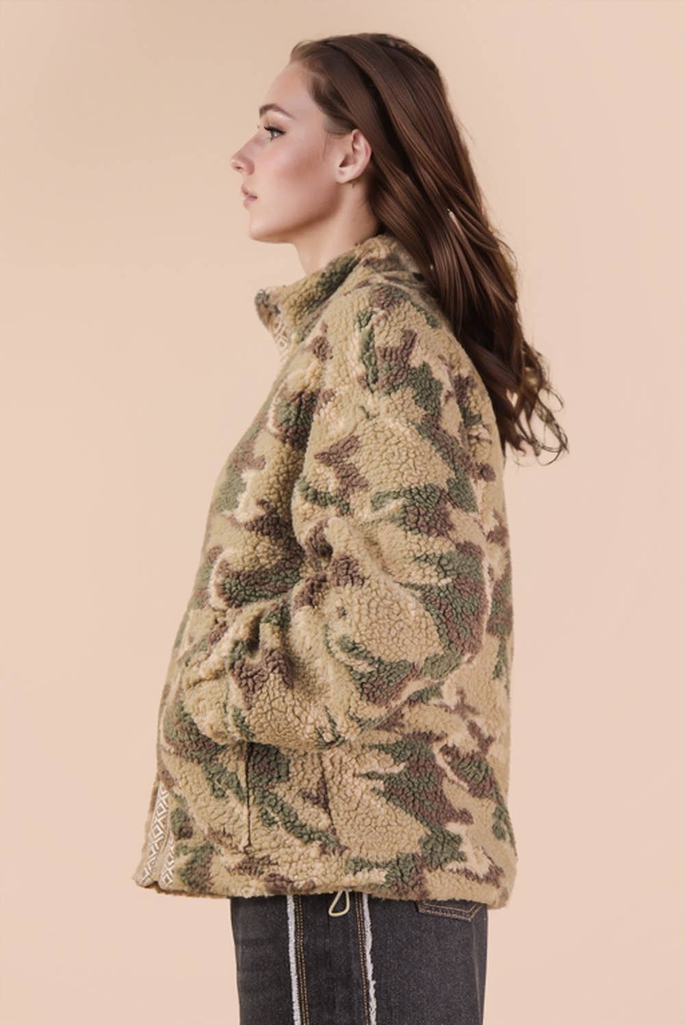 Finley Camo Sherpa Jacket