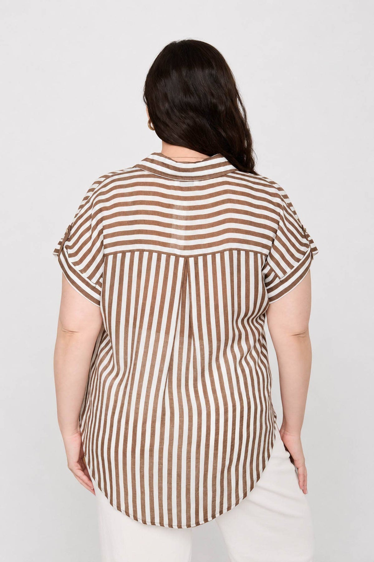 Striped Buttondown (Plus Size Only)