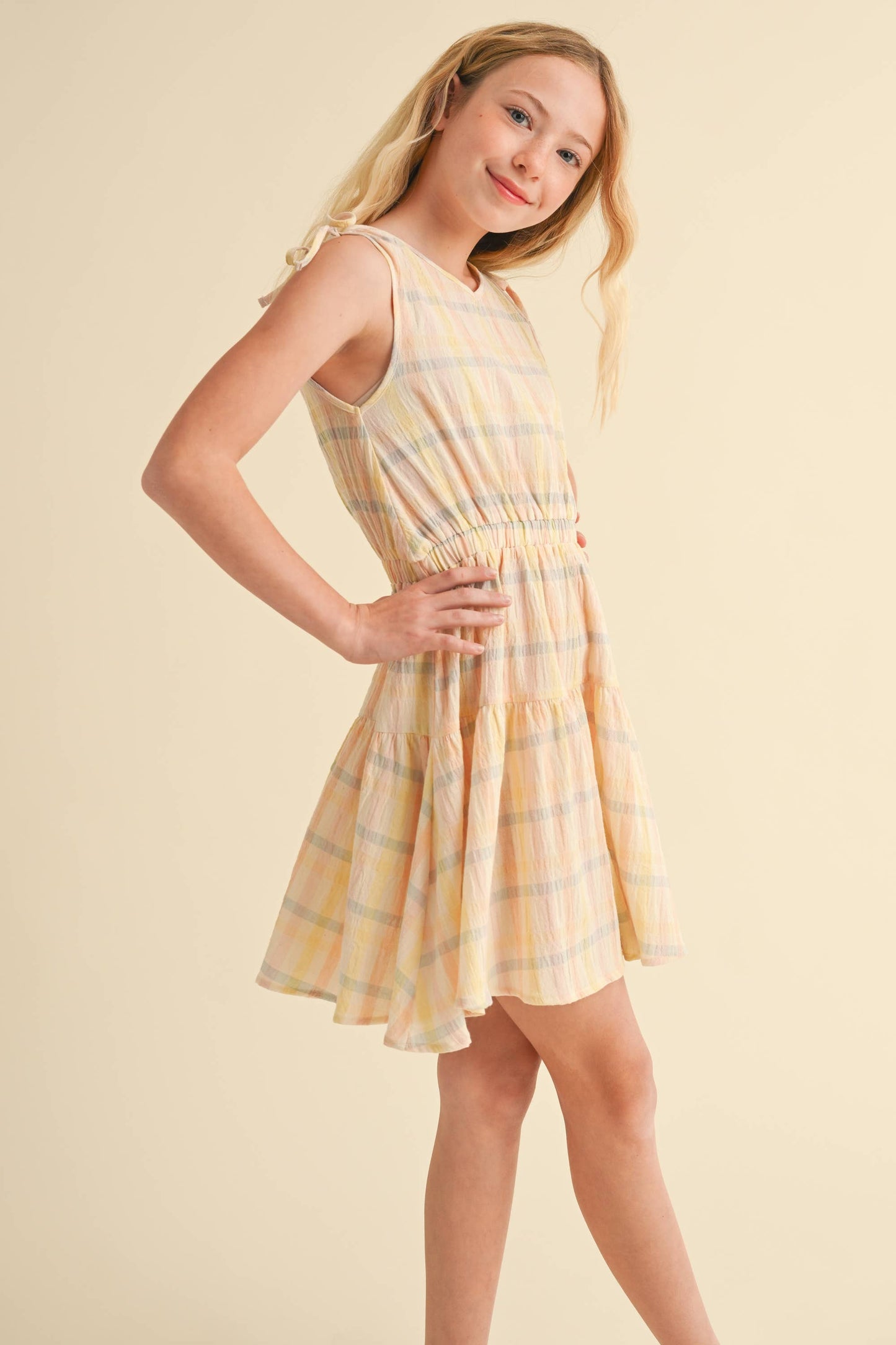 Girls Primrose Plaid Dress