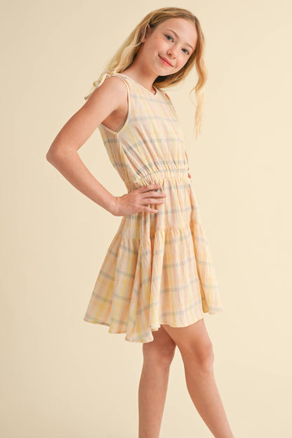 Girls Primrose Plaid Dress