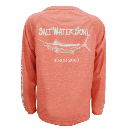 Youth Boys Salt Water Soul Marlin Performance Shirt