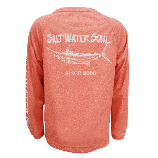 Youth Boys Salt Water Soul Marlin Performance Shirt