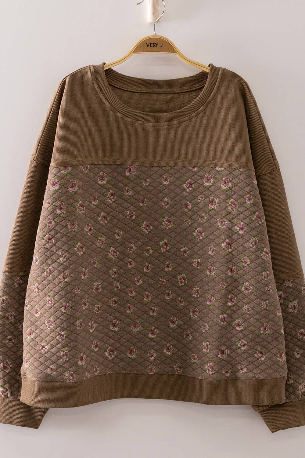 Veronica Floral Quilted Sweater