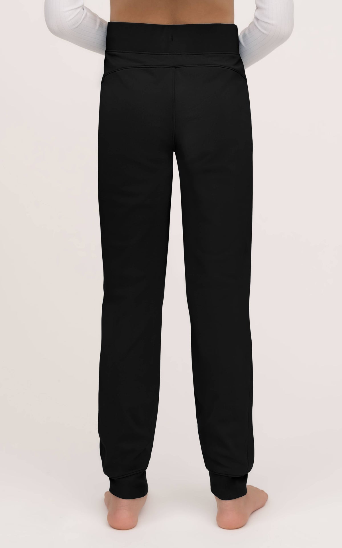 Girls Lux Black Jogger Pants