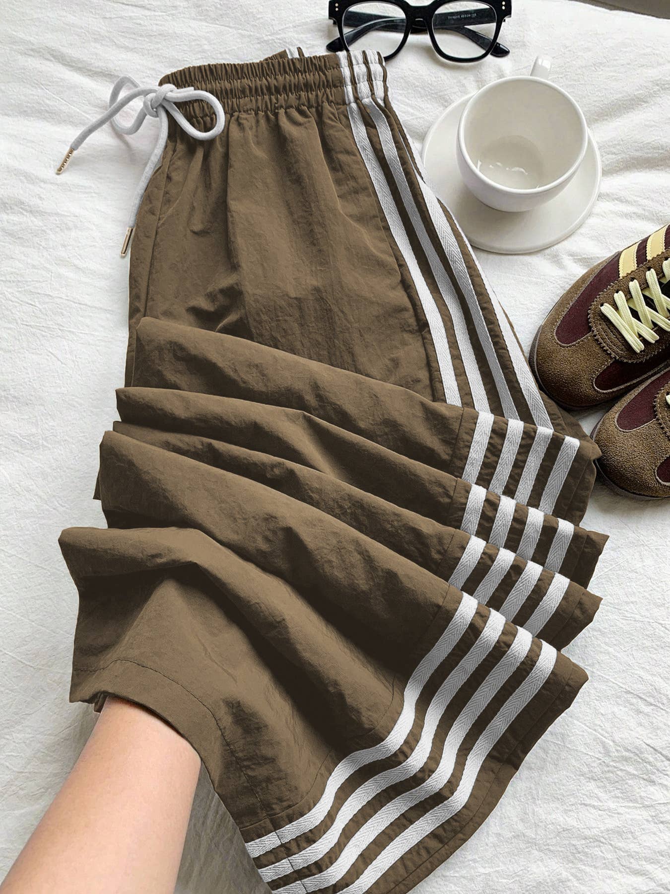 Marcie Striped Windbreaker Pants