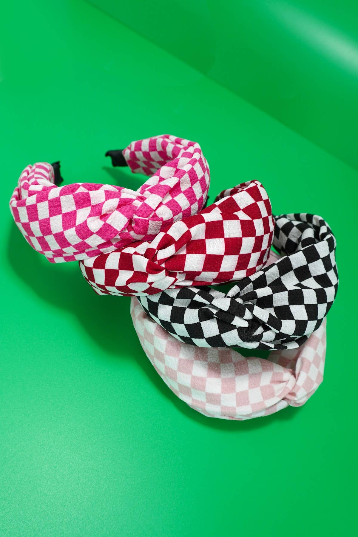 Knotted Checkered Headband