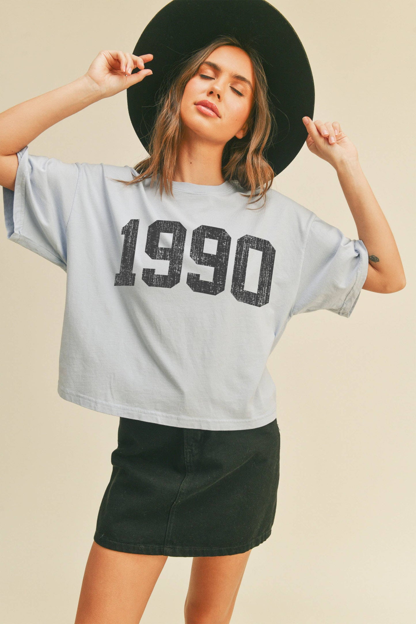 1990 Oversized Cropped Tee