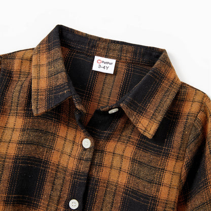 Boys Plaid Flannel Buttondown