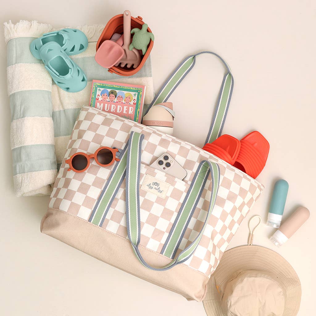 Itzy Ritzy Explorer™ Canvas Tote Bag: Check Yes!