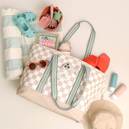 Itzy Ritzy Explorer™ Canvas Tote Bag: Check Yes!