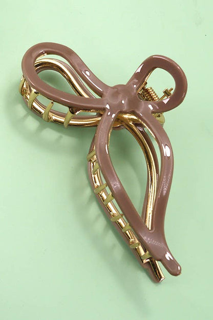 Acetate Bow Claw Clip