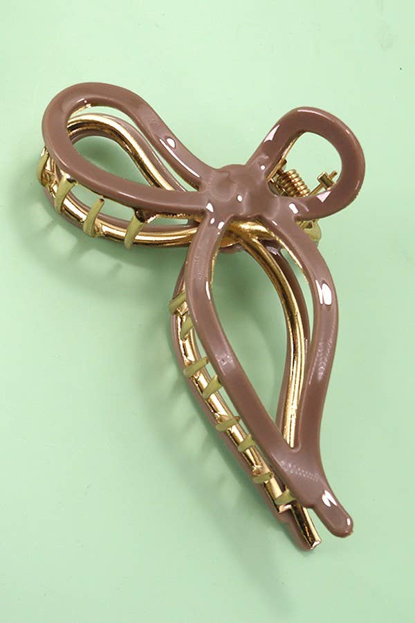 Acetate Bow Claw Clip