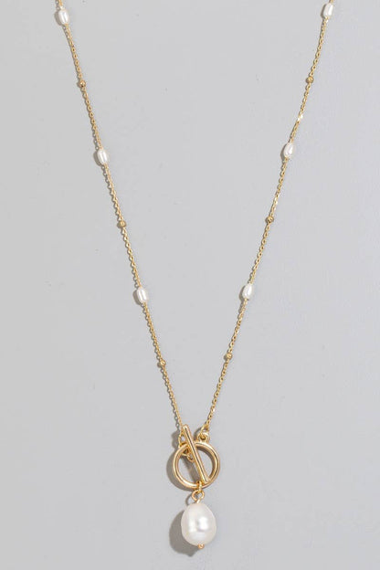 Montebello Toggle Pearl Necklace