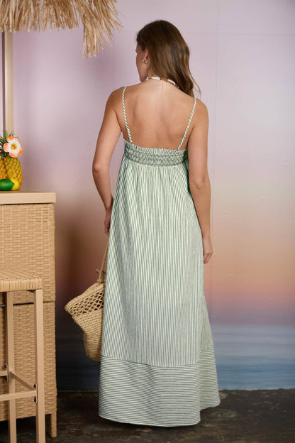 Lucy Dooly Striped Green Dress