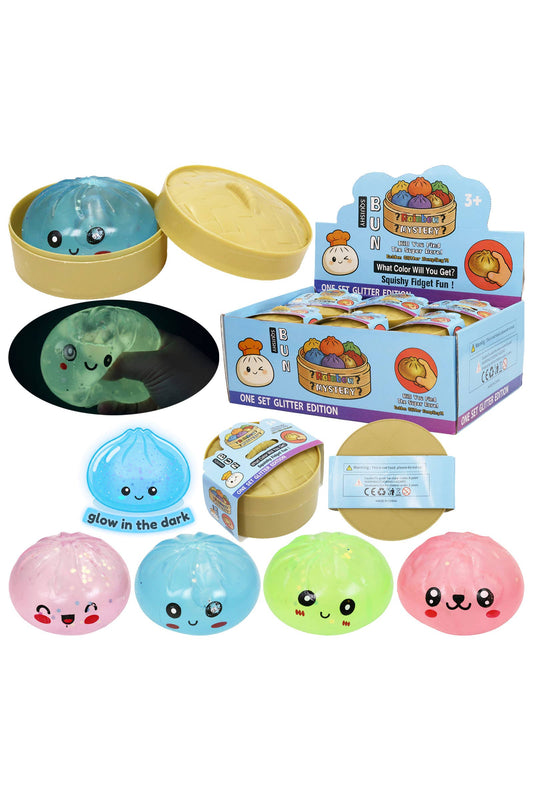 Mystery Glitter Glow-In-the-Dark Dumpling Squishy