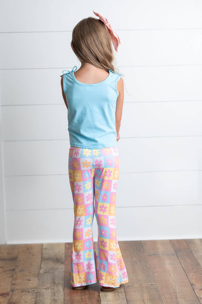 Girls Retro Flare Pant Set