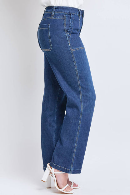 YMI Royalty Missy DW Wide Leg Tummy Control Jean