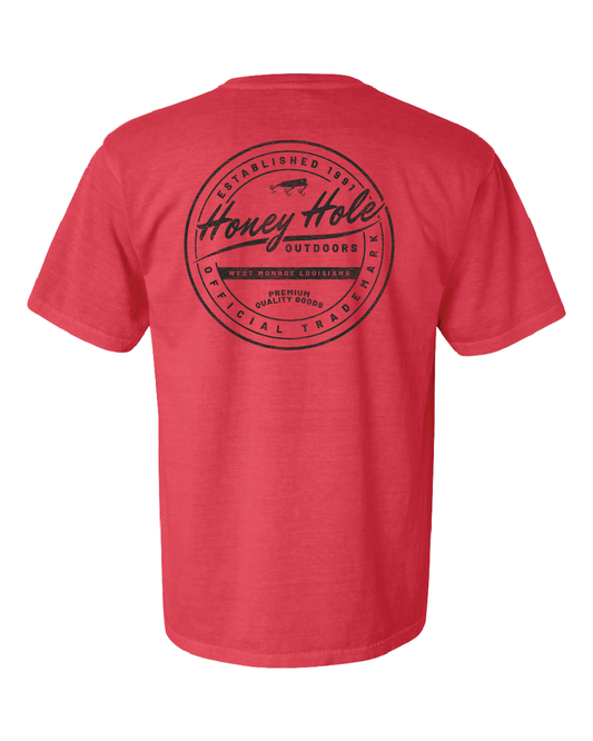 Mens Honey Hole High Tide Watermelon Tee