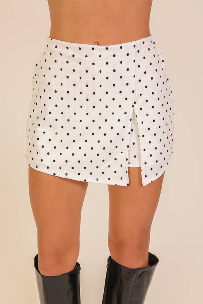 Sicilia Polka Dot Wrap Skort