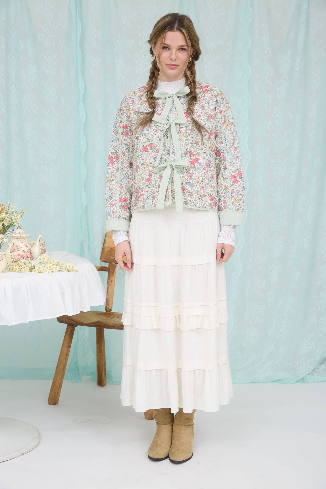 Victoria Floral Bow Jacket