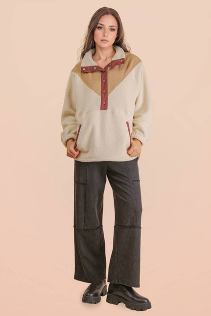 Moonstone Oversized Fleece Pullover